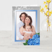 Moederdag Hydrangea fotokaart voor oma Kaart (Gele Bloem)