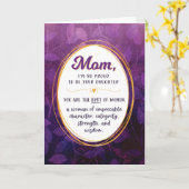 Moederdag, ik ben er trots op dat ik uw Kaart ben (Gele Bloem)