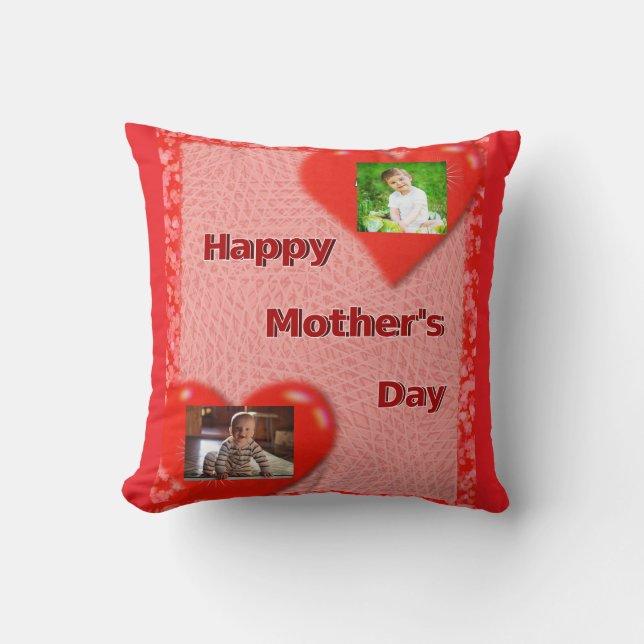 Moederdag Ik hou nu van je en Forever Pillow Kussen (Voorkant)