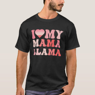 Moederdag IK HOU VAN MIJN MAMA LLAMA Grappig Zwang T-shirt