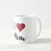 Moederdag Ik hou van Moeder Hart Explosie Cadeau Koffiemok (Voorkant rechts)