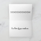 Moederdag: Ik weet dat deze dag moeilijk voor je i Kaart (Binnen)