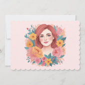 Moederdag Illustrator Feestdagenkaart (Voorkant)