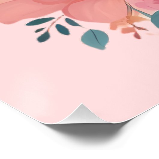 Moederdag Illustrator Perfect Poster (Hoek)