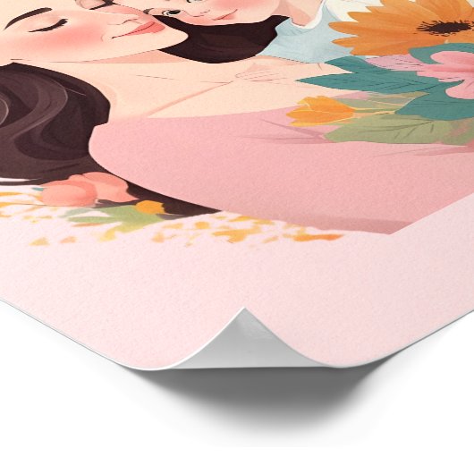 Moederdag Illustrator Poster (Hoek)