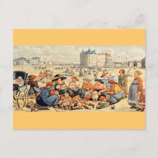 Moederdag in het park briefkaart (Voorkant)