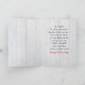 Moederdag in lint op hout kaart (Binnen)