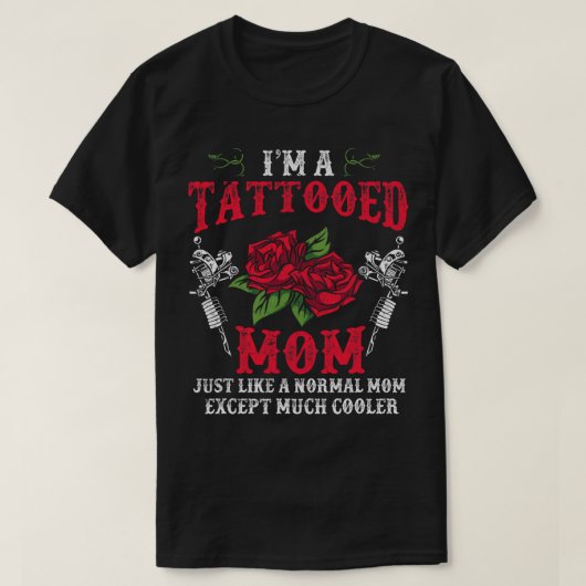 Moederdag Inkt Pistool Getatoeëerd Mama Tattooist  T-shirt (Design voorkant)