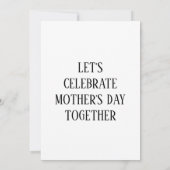 Moederdag Invitation - Aziatische dame met Pet Kaart (Achterkant)