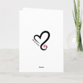 Moederdag Invitation - Dame met twee champagne Bedankkaart (Achterkant)