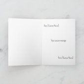 Moederdag Invitation - Dame met vlekkerige jurk Bedankkaart (Binnen)