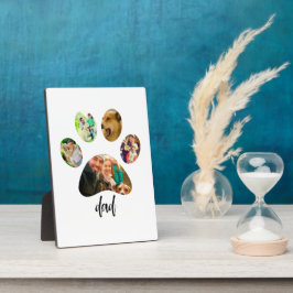 Moederdag is geen Vaderdag Hond Papa | 5 Pootafdru Fotoplaat