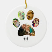 Moederdag is geen vadersdag, dus dit wordt: Vaderd Keramisch Ornament (Voorkant)