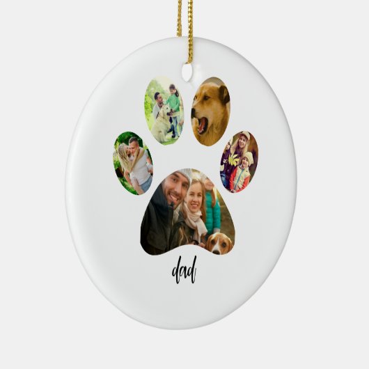 Moederdag is geen vadersdag, maar: Hond Vader | 5  Keramisch Ornament (Rechts)