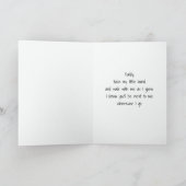 Moederdag is niet van toepassing, maar 'Vaderdag'  Kaart (Binnen)