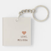 Moederdag je licht mijn wereld fotocollage op sleutelhanger (Achterkant)