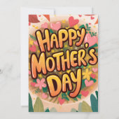 Moederdag Jij bent de rozijn die ik druif heb gema Bedankkaart (Achterkant)