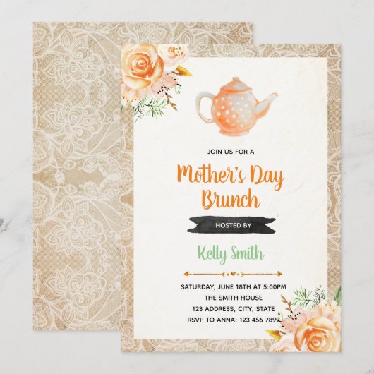 Moederdag Kaart (Voorkant / Achterkant)