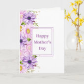 Moederdag kaart (Gele Bloem)