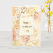 Moederdag kaart (Gele Bloem)