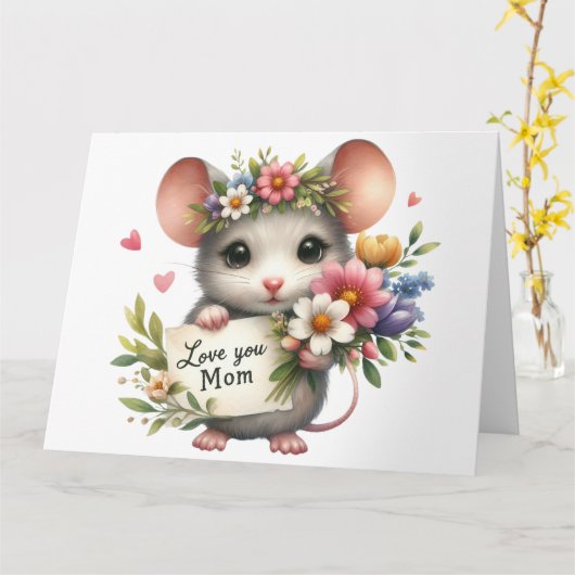  Moederdag Kaart (Gele Bloem)