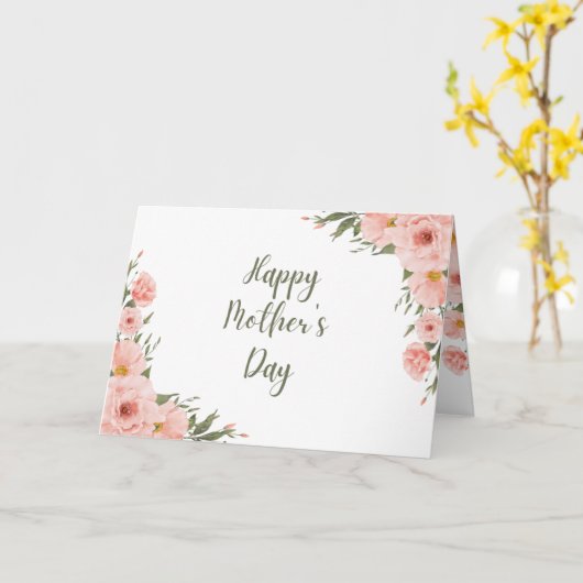 Moederdag kaart (Gele Bloem)