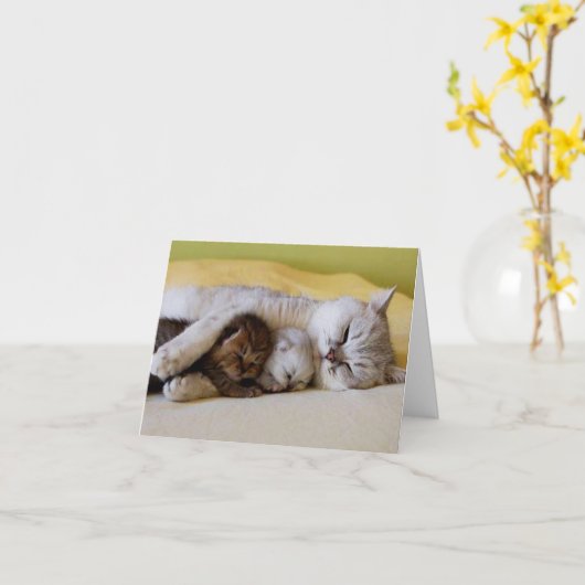 Moederdag kaart (Gele Bloem)