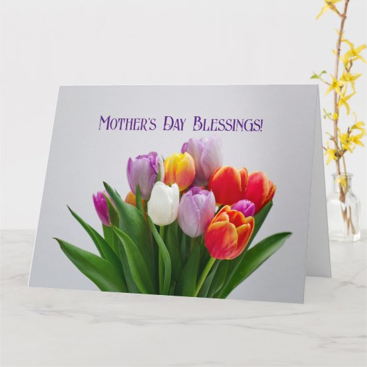 Moederdag kaart (Gele Bloem)