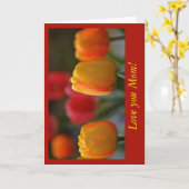 Moederdag Kaart (Gele Bloem)