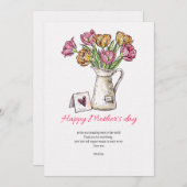 Moederdag kaart (Voorkant / Achterkant)