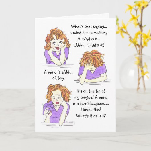 Moederdag Kaart (Gele Bloem)