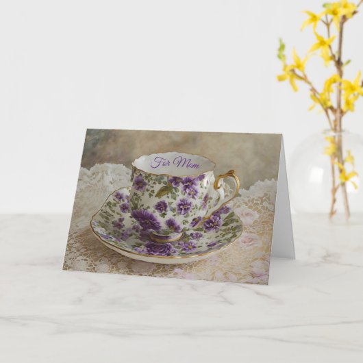   Moederdag Kaart (Gele Bloem)