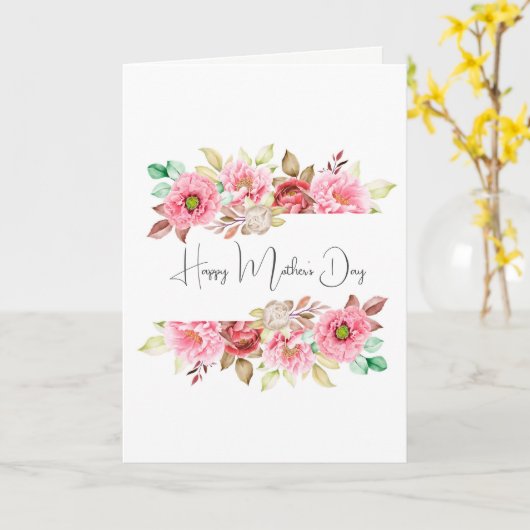 Moederdag kaart (Gele Bloem)