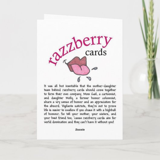 Moederdag Kaart (Achterkant)