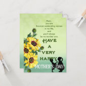 Moederdag Kaart (Voorkant / Achterkant in situ)