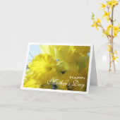 Moederdag kaart (Gele Bloem)