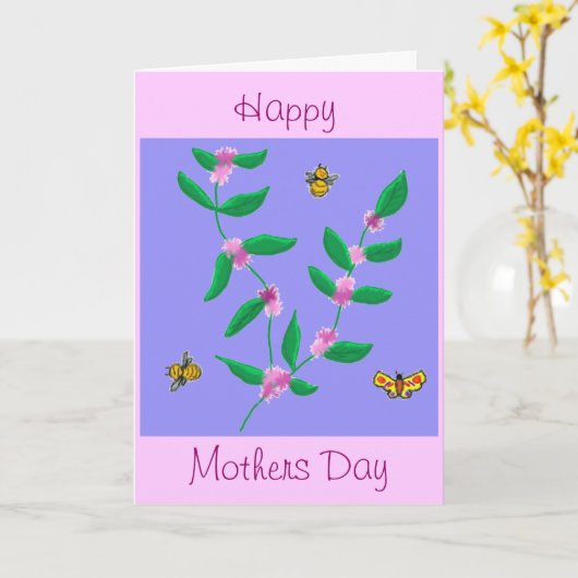 Moederdag Kaart (Gele Bloem)