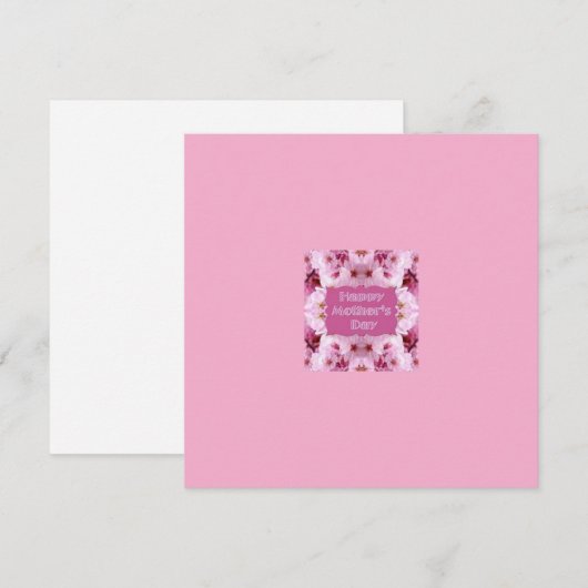 Moederdag kaart (Voorkant / Achterkant)