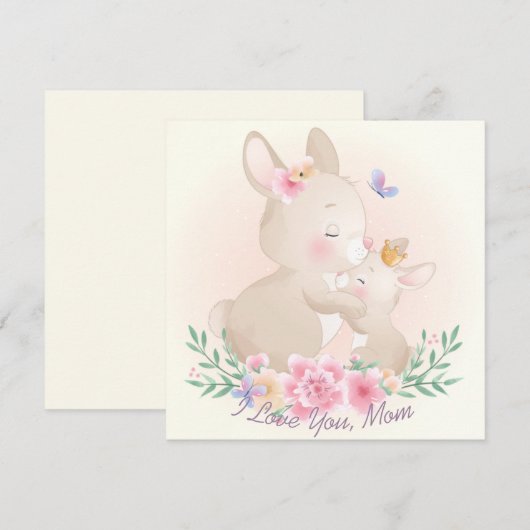 Moederdag kaart (Voorkant / Achterkant)