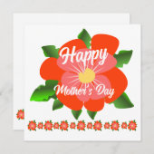 Moederdag kaart (Voorkant / Achterkant)