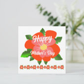 Moederdag kaart (Staand voorkant)