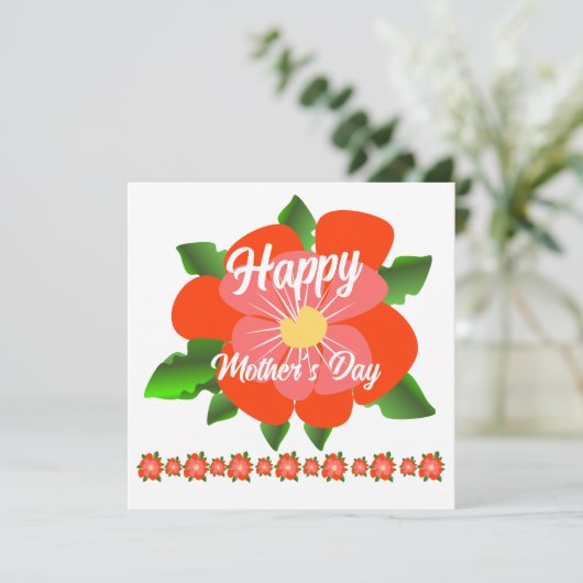 Moederdag kaart (Staand voorkant)