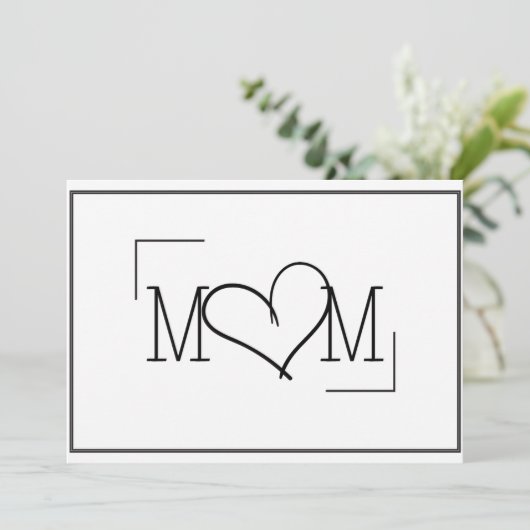 Moederdag kaart (Staand voorkant)