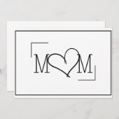 Moederdag kaart (Voorkant / Achterkant)