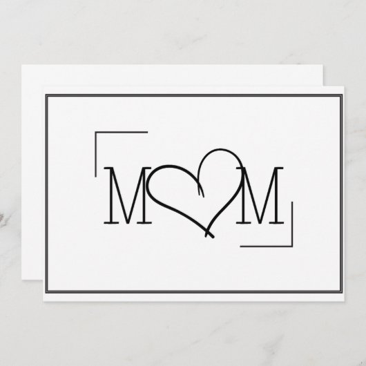 Moederdag kaart (Voorkant / Achterkant)