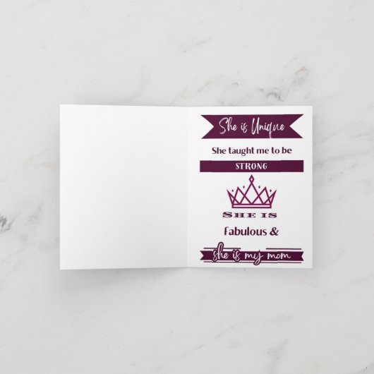 Moederdag kaart (Binnen)