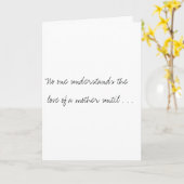 Moederdag Kaart (Gele Bloem)