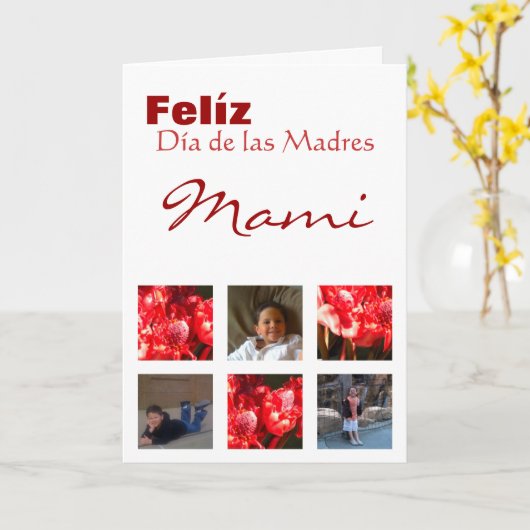 Moederdag Kaart (Gele Bloem)