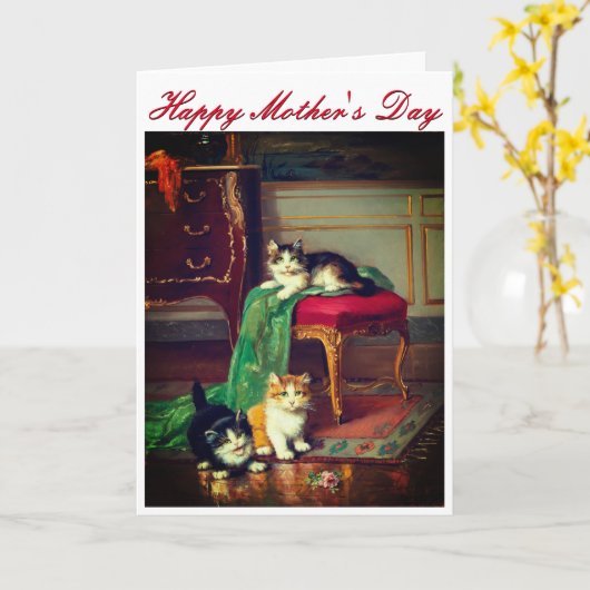 Moederdag kaart (Gele Bloem)