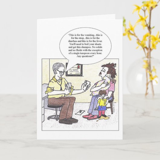 Moederdag Kaart (Gele Bloem)